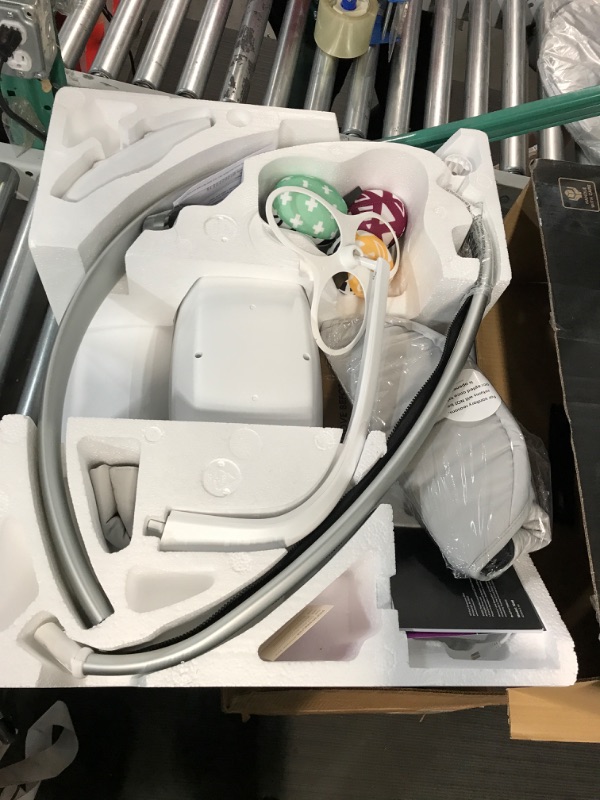 Photo 1 of 4moms MamaRoo Multi-Motion Baby Swing, Bluetooth Baby Swing with 5 Unique Motions, Grey