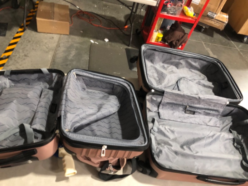 Photo 7 of **MISSING ITEM** 
Travelers Club Midtown Hardside 4-Piece Luggage Travel Set, Rose Gold