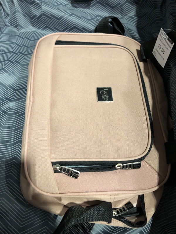 Photo 5 of **MISSING ITEM-MAJOR DAMAGE** 
Travelers Club Midtown Hardside 4-Piece Luggage Travel Set, Rose Gold