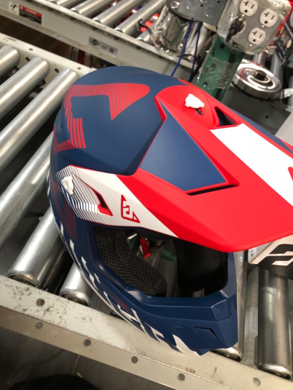 Photo 1 of Answer Racing 447664 A23 AR1 V2 Bold Helmet: Red/White/Blue, L Large Red/White/Blue