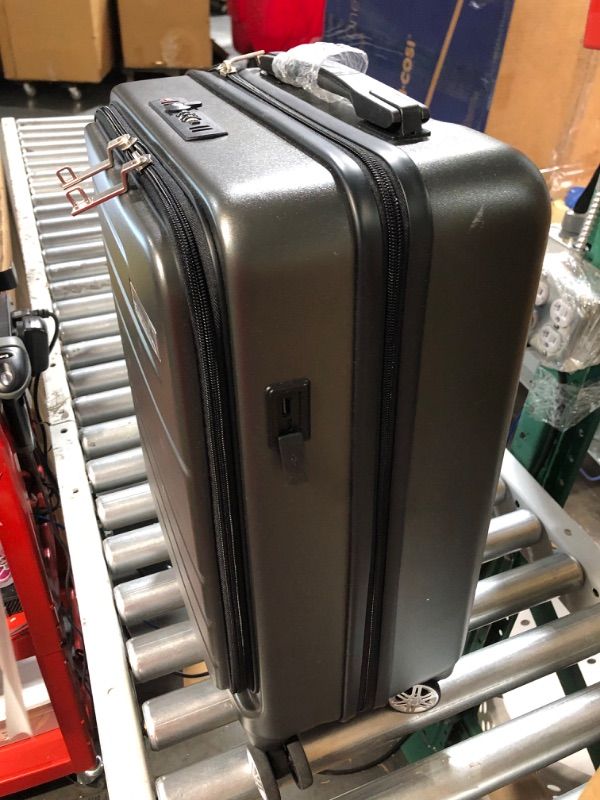 Photo 1 of *SEE NOTES* LUGGEX Carry On Luggage 22x14x9 Airline Approved with Laptop Compartment, PC Hard Case Luggage with USB Port, Travel Suitcase with Wheels, Lightweight (Black Suitcase) Carry-On 20-Inch Black