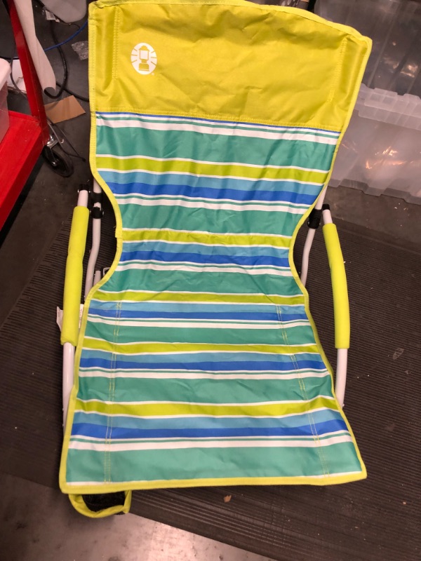 Photo 2 of *SEE NOTES* Coleman Utopia Breeze Beach Low Sling Camping Chair w/ Cup Holder & Carry Bag