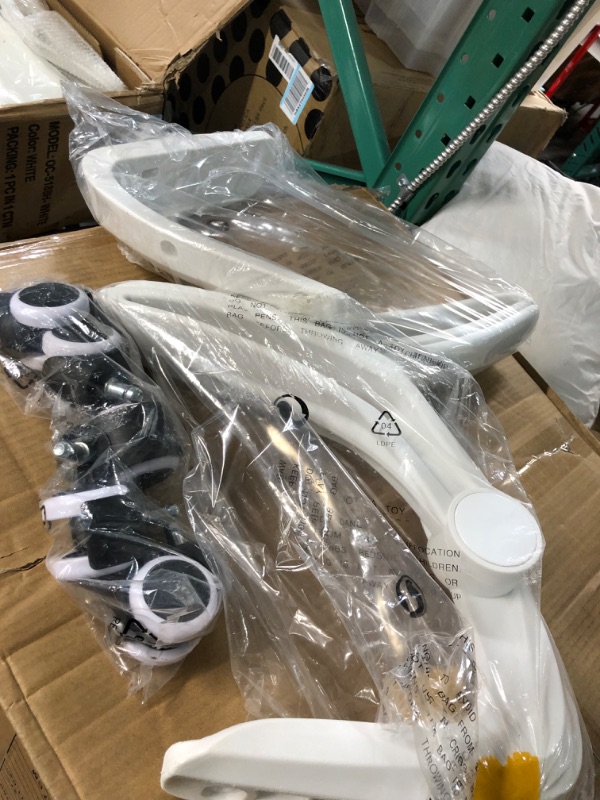 Photo 1 of *MISSING HARDWARE*
Mimoglad Office Chair, High Back Ergonomic Desk Chair Ivory White Modern