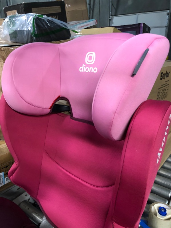 Photo 3 of Diono Cambria 2 XL 2022, Dual Latch Connectors, 2-in-1 Belt Positioning Booster Seat, High-Back to Backless Booster with Space and Room to Grow, 8 Years 1 Booster Seat, Pink NEW! Pink