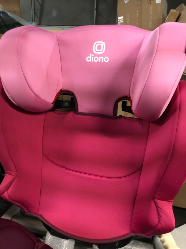 Photo 5 of Diono Cambria 2 XL 2022, Dual Latch Connectors, 2-in-1 Belt Positioning Booster Seat, High-Back to Backless Booster with Space and Room to Grow, 8 Years 1 Booster Seat, Pink NEW! Pink