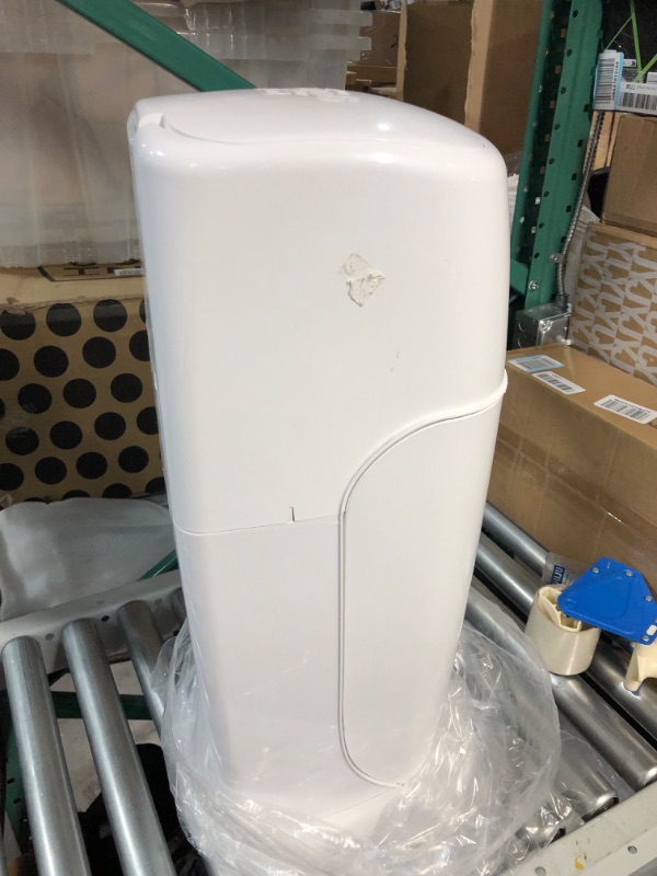 Photo 1 of Diaper Genie Complete Diaper Pail (White) with Antimicrobial Odor Control | Includes 1 Diaper Trash Can