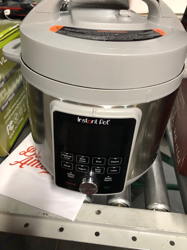 Photo 3 of ***SEE NOTES***Instant Pot Duo Plus, 6-Quart Whisper Quiet 9-in-1 Electric Pressure Cooker, Slow Cooker, Rice Cooker, Steamer, Sauté, Yogurt Maker, Warmer & Sterilizer, Free App with 1900+ Recipes, Stainless Steel 6QT Duo Plus