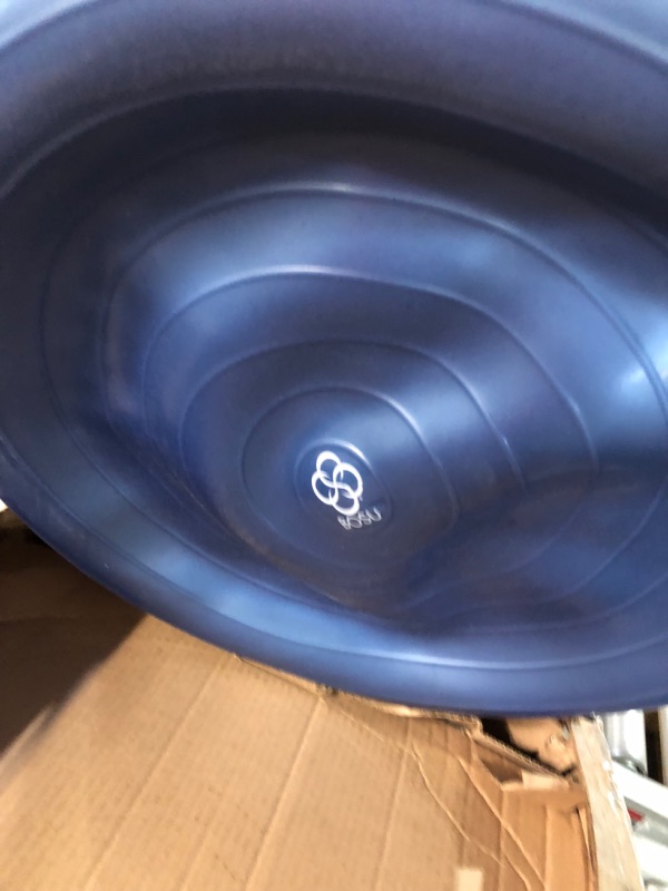 Photo 2 of **FOR PARTS OR REPAIR**SEE NOTES**
BOSU Sport Balance Trainer, Travel Size Allows for Easy Transportation and Storage, 50cm, Blue/Black