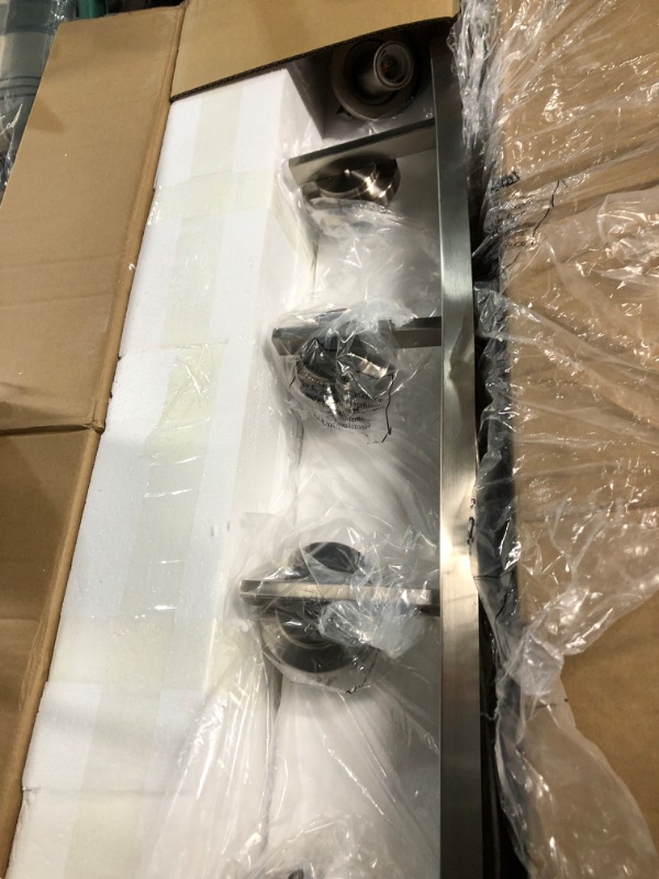 Photo 1 of *SEE NOTES* BONLICHT Brushed Nickel Bathroom Light Fixtures 5 Light Modern V-40.1 inch