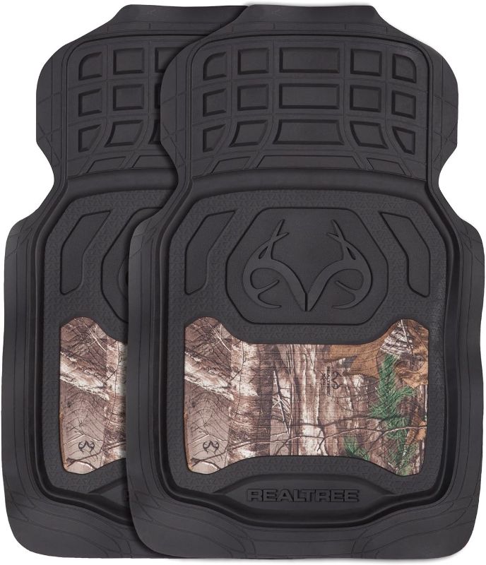 Photo 1 of *SEE NOTES* Realtree Camo 2-pc Front Camo Truck Floor Mats, Realtree Camo Pattern for Men and Women