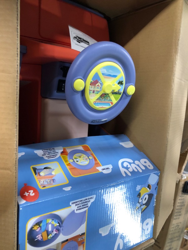 Photo 3 of Bluey 6V Ride On Car for Toddlers - Interactive Electric Car for Kids with Sound Effects & Music, Riding Toy for Boys & Girls, Includes 6V Rechargeable Battery & Charger