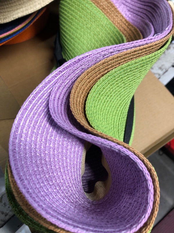 Photo 1 of Hercicy 12 Pack Straw Boater Hat Men Women Summer Hats 