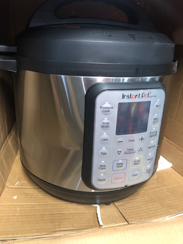 Photo 2 of ***LARGE DENT - SEE PICTURES - POWERS ON***
Instant Pot Duo Plus 9-in-1 Electric Pressure Cooker, 8 Quart