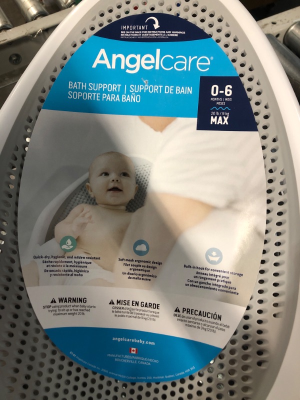 Photo 2 of Angelcare Baby Bath Support (Grey) | Ideal for Babies Less than 6 Months Old