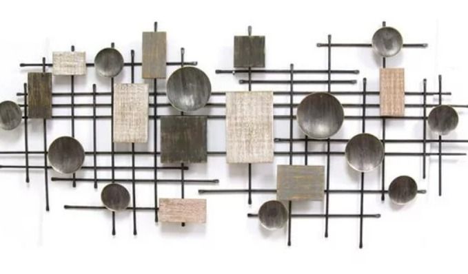 Photo 2 of USED - Stratton Home Decor S09559 Large Modern Industrial Wall Deco