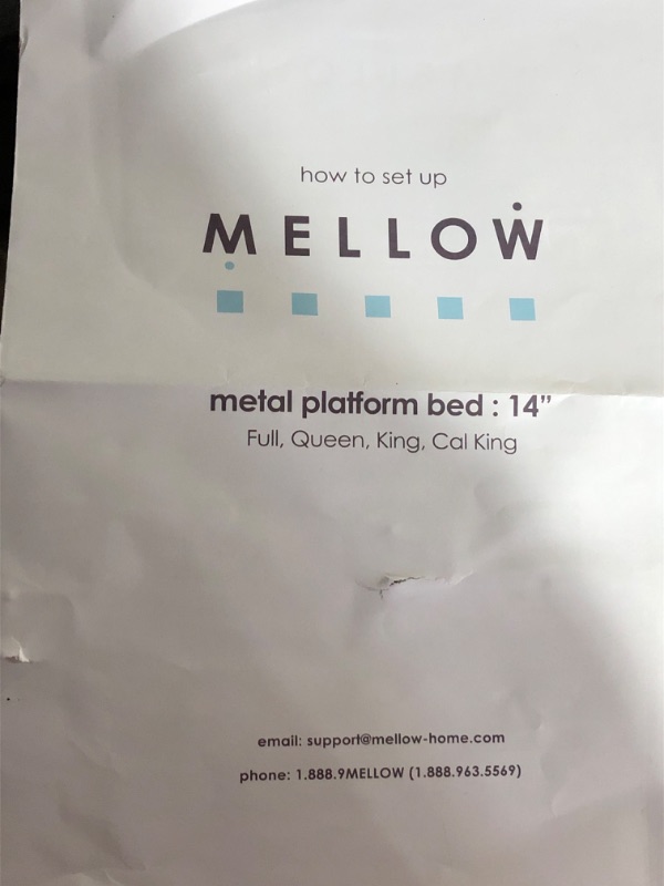 Photo 4 of **MISSING HARDWARE**
Best Price Mattress 14 Inch Metal Platform Bedframe Queen