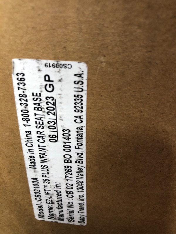 Photo 1 of Baby Trend EZ-Lift™ 35 Plus Infant Car Seat Base