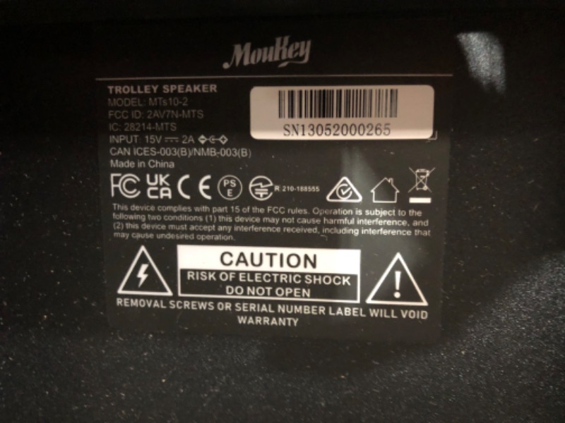 Photo 1 of USED - Moukey Karaoke Machine 