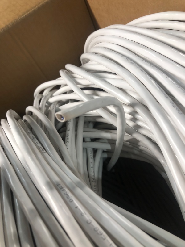 Photo 1 of BNCables 550MHZ CAT6 Plenum Cable 1000ft Blue, 23AWG 4Pair, (White)