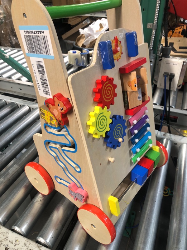 Photo 1 of Baby Push Walker - Wooden Toys Activity Center (Natural Wood)