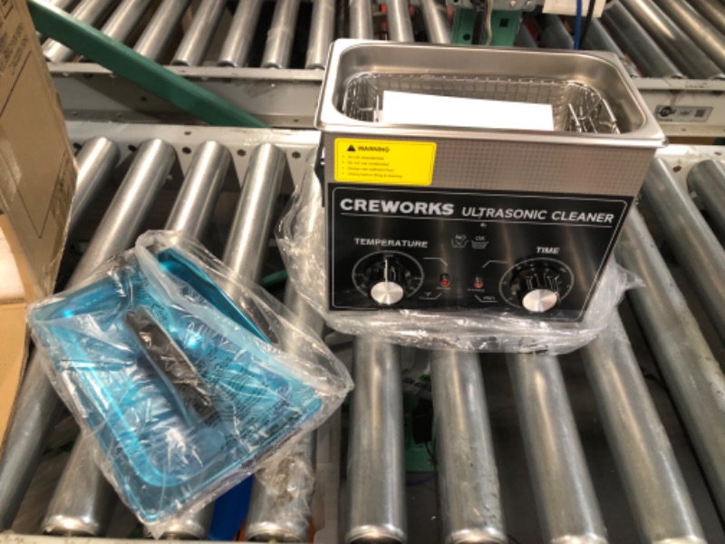 Photo 3 of CREWORKS Ultrasonic Cleaner with Heater and Timer, 0.85 gal. 3.2L