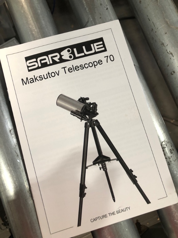 Photo 2 of Maksutov-Cassegrain Telescope, Mak70 Telescopes for Adults Kids 1000mm Focal Length 70mm Objective Lens, Beginners Astronomy Telescope with Slow Motion Gimbal Tripod Senior Silver