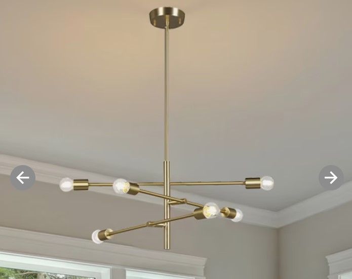 Photo 1 of **DAMAGE**
Origin 21 Shaye 6-Light Brushed Gold Modern/Contemporary Dry rated Chandelier