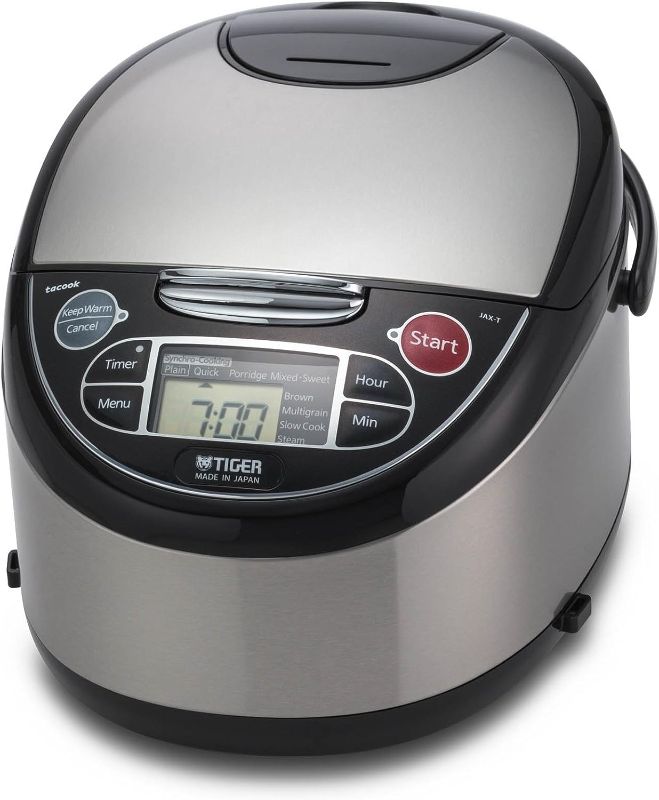 Photo 1 of ***SEE NOTES***Tiger JAX-T10U-K 5.5-Cup (Uncooked) Micom Rice Cooker with Food Steamer & Slow Cooker, Stainless Steel Black