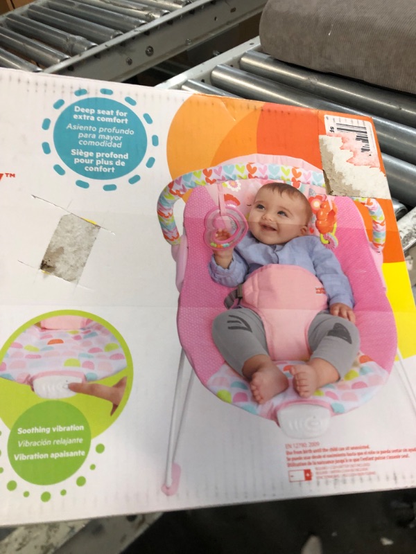 Photo 1 of Bright Starts Fanciful Fantasy Unicorn 3-Point Harness Vibrating Baby Bouncer with -Toy bar