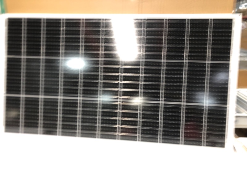 Photo 2 of HQST 2pcs 100W 12V 9BB Cell Monocrystalline Solar Panel, Up to 23% High Efficiency Module, Waterproof for RVs, Motorhomes, Cabins, Marine, Boat and Any Other Off Grid Applications-Upgrade Version 9BB 2 Pack