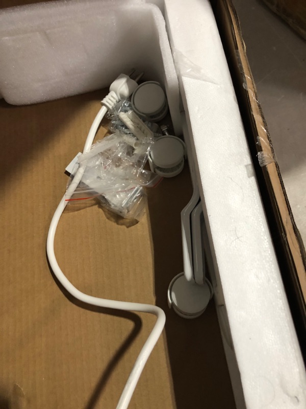 Photo 1 of *MAJOR DAMAGE*
BREEZEHEAT Panel Heater-Electric Wall Heaters-800W Electric Heater White