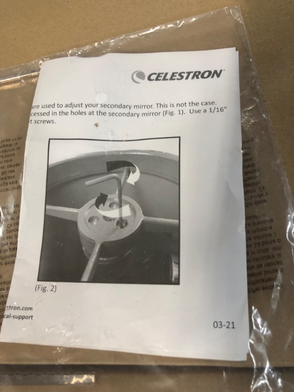 Photo 2 of USED - Celestron – PowerSeeker 127EQ Telescope with Bonus Smartphone Adapter –127mm Newtonian Reflector Telescope - Included Astronomy Software Package