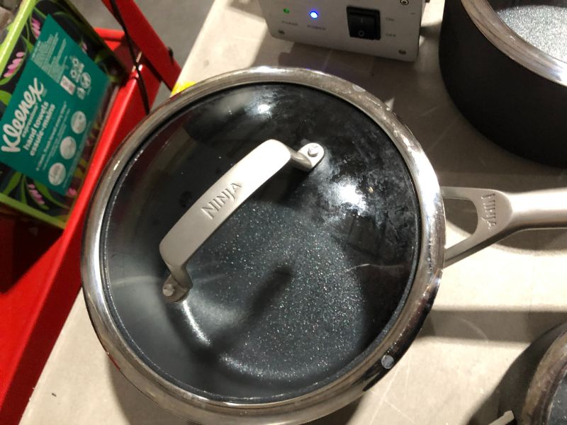Photo 1 of ***HEAVILY SCRATCHED AND DIRTY - SEE PICTURES***
Ninja C39900 Foodi NeverStick Premium 16-Piece Cookware Set, Hard-Anodized, Nonstick, Durable & Oven Safe to 500°F, Slate Grey
