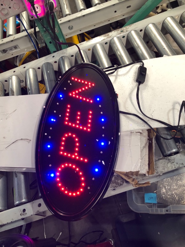 Photo 2 of LED Open Sign 19x10" Oval