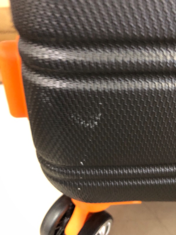 Photo 7 of **HANDLE BROKEN** Rockland Melbourne Hardside Expandable Spinner Wheel Luggage, Charcoal, Carry-On 20-Inch