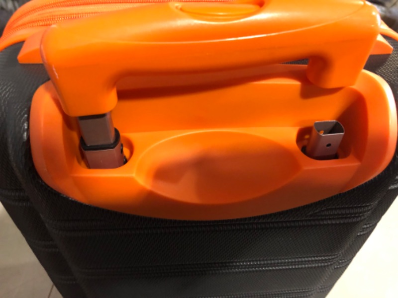 Photo 6 of **HANDLE BROKEN** Rockland Melbourne Hardside Expandable Spinner Wheel Luggage, Charcoal, Carry-On 20-Inch