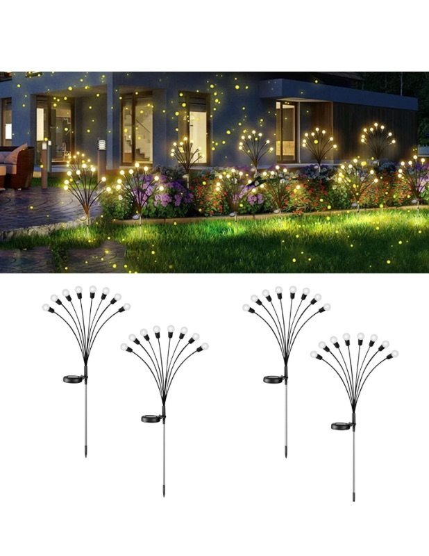 Photo 1 of *PARTS ONLY* SEE NOTES**Fagele Solar Lights for Outside Garden,4Pack 32 LED 