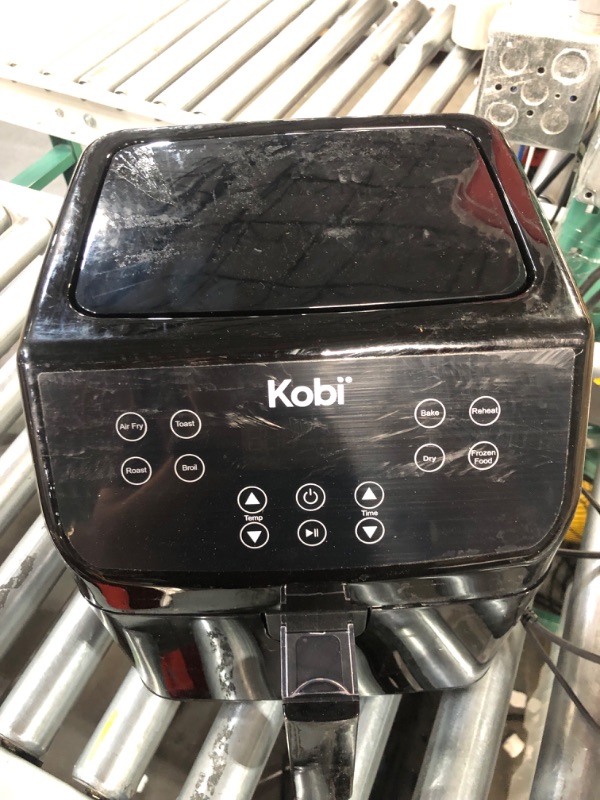 Photo 2 of [ITEM IS NONFUNCTIONAL, FOR PARTS]
Kobi Air Fryer, XL 5.8 Quart,1700-Watt Electric Hot Air Fryers Oven & Oilless Cooker, LED Display, 8 Preset Programs, Shake Reminder, 