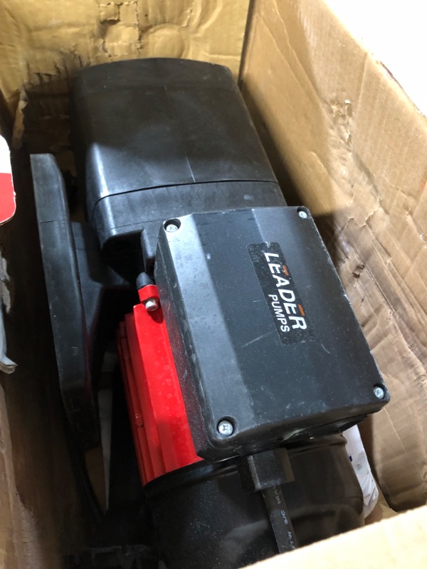 Photo 4 of [READ NOTES]
Leader Pumps HGC727960 Ecoplus 230-1/2 HP Horizontal Multistage Pump, 115V-CSA Listed, Red/Black