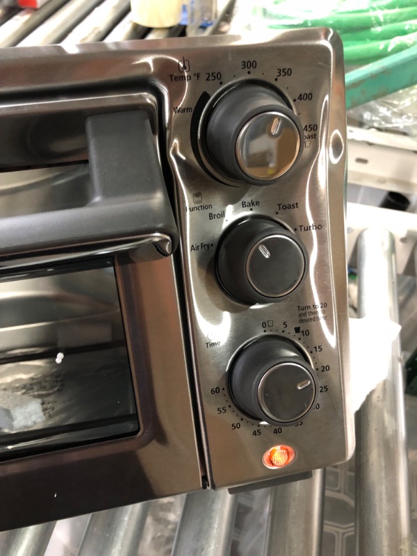 Photo 4 of [FOR PARTS, READ NOTES]
Oster Compact Countertop Oven With Air Fryer, Stainless Steel