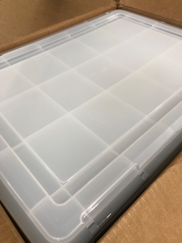 Photo 5 of [READ NOTES]
IRIS 4Pack 41qt WEATHERPRO Airtight Plastic Storage Bin with Lid and Seal and Secure Latching Buckles 41 Qt. - 4 Pack