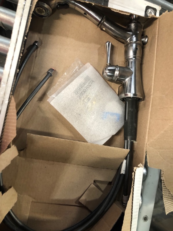 Photo 2 of ***USED***Delta Faucet Cassidy Single-Handle Kitchen Sink Faucet with Pull Out Sprayer and Magnetic Docking Spray Head, Arctic Stainless 4197-AR-DST