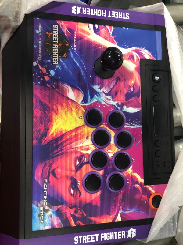 Photo 2 of ***MISSING PARTS***HORI PlayStation 5 Fighting Stick Alpha (Street Fighter 6 Edition) - Tournament Grade Fightstick for PS5, PS4, PC - Officially Licensed by Sony