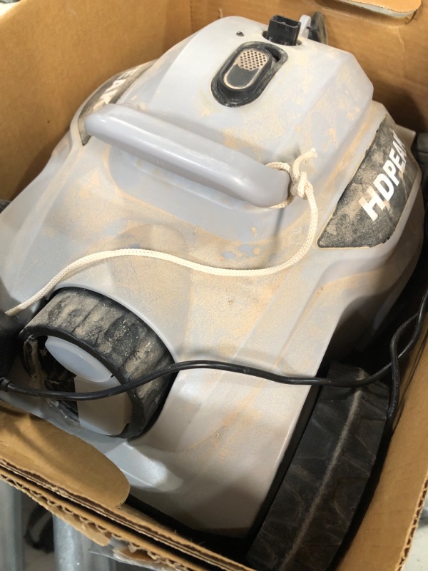 Photo 3 of ***HEAVILY USED AND DIRTY - UNABLE TO TEST - ITEM IS GRAY NOT PINK***
Cordless Robotic Pool Cleaner, HDPEAK Pool Vacuum Lasts 110 Mins, Auto-Parking, Rechargeable, Automatic Cordless Pool Vacuum Ideal, GREY