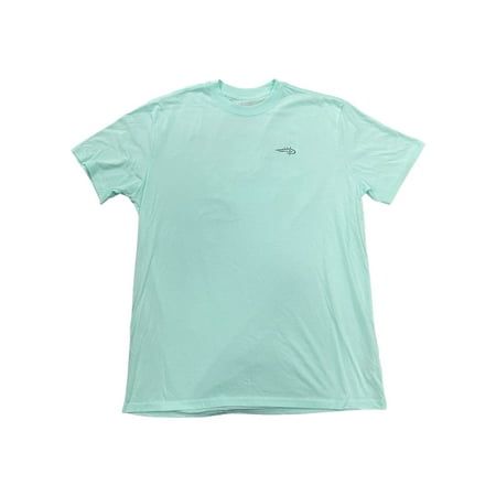 Photo 1 of Reel Life Men S Ocean Washed Short Sleeve Soft Pre-Shrunk Tee (Blue Tint XL)