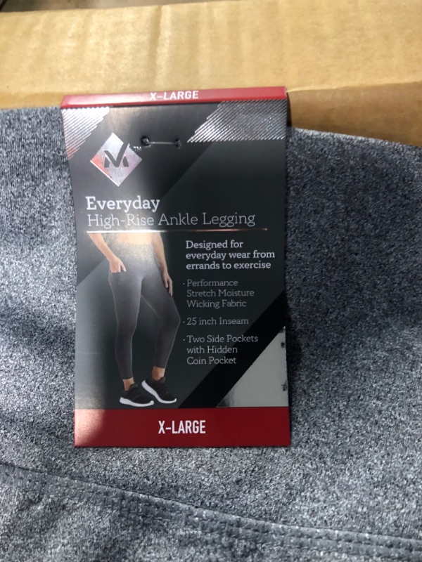 Photo 3 of 2 pack Member's Mark Ladies Everyday Ankle Legging Heather Charcoal,SizeXL, Female, Adult