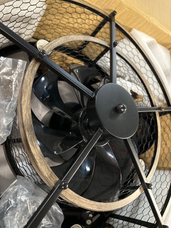 Photo 1 of ***NO REMOTE - UNABLE TO TEST***
MADSHNE Caged Ceiling Fan with Lights Remote Control