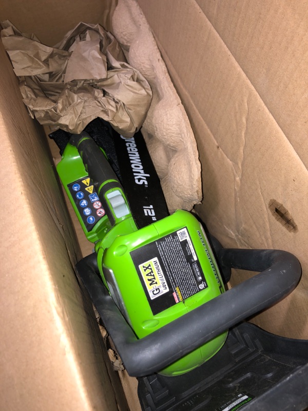 Photo 2 of (READ NOTES) Greenworks 20292 40-Volt Cordless Chainsaw, 12"