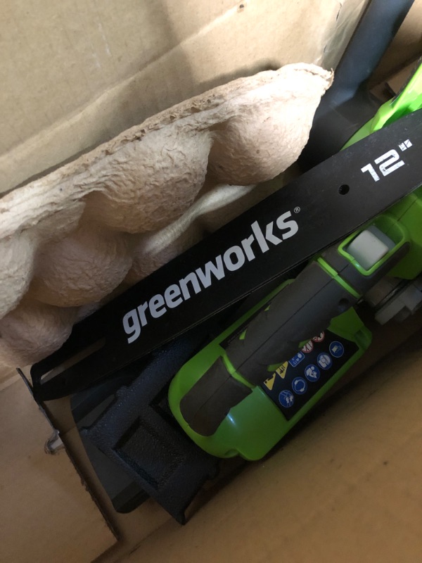 Photo 3 of (READ NOTES) Greenworks 20292 40-Volt Cordless Chainsaw, 12"