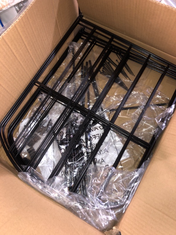 Photo 1 of (READ NOTES) OUSHENG Decorative Garden Fence No Dig Fencing 10 Pack, 10ft (L) x 24in (H) Rustproof Metal Wire Panel Border Animal Barrier for Dog, Flower Edging for Yard Landscape Patio Outdoor Decor, Arched 10' (L) x 24'' (H)